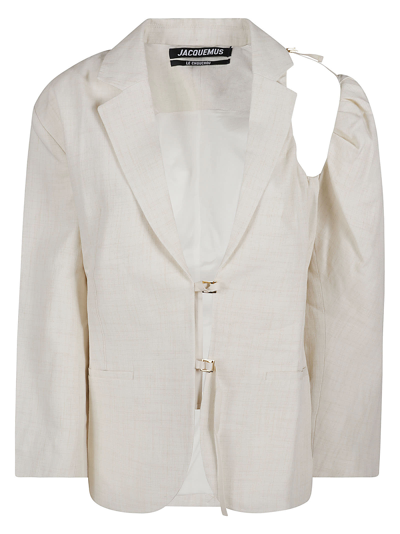 Shop Jacquemus Galliga Vest In Off-white