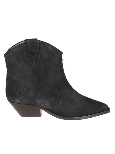 Shop Isabel Marant Dewina Boots In Faded Black