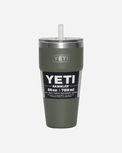 Yeti Rambler Straw Cup Camp In Green