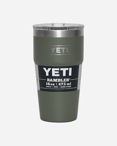 Shop Yeti Single Rambler Stackable Cup Camp In Green