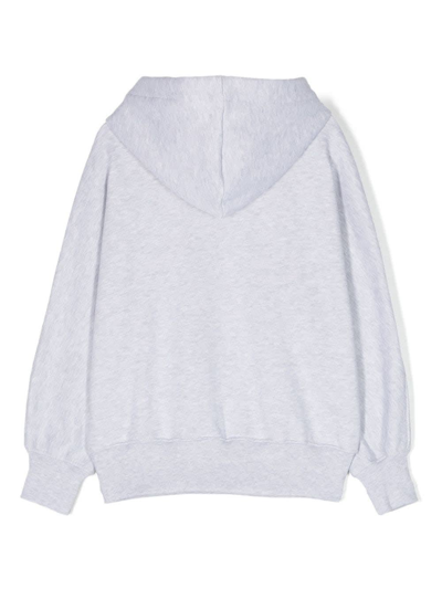 Shop Msgm Hoodie In Gray
