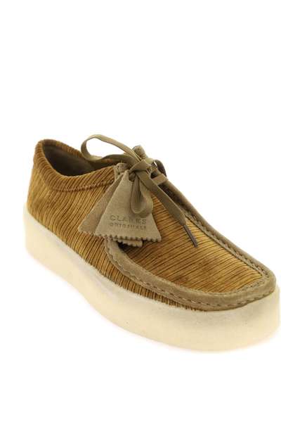 Shop Clarks Wallabee Cup Lace-up Shoes In Tan Cord (brown)
