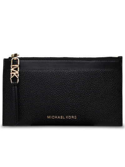 Shop Michael Michael Kors Black Leather Card Holder