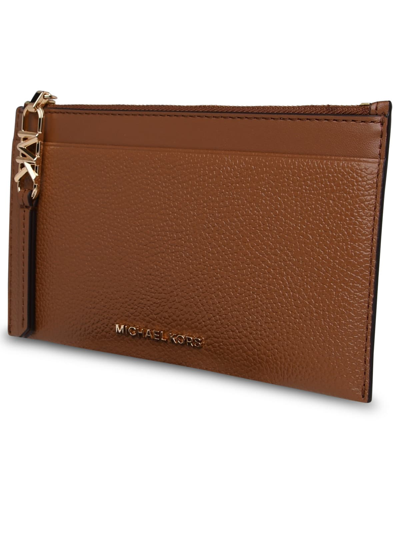 Shop Michael Michael Kors Brown Leather Cardholder