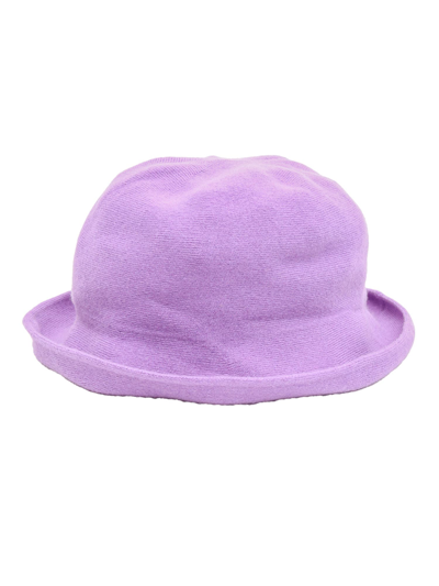 Shop Kangra Wide Brim Hat In Purple