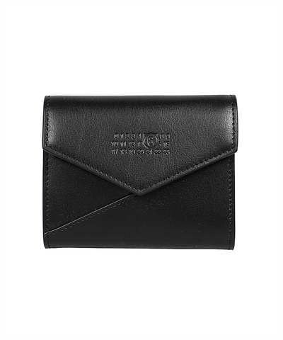 Shop Mm6 Maison Margiela Japanese 6 Flap Wallet In Black