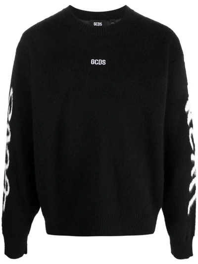 Shop Gcds Graffiti Sweater In Black