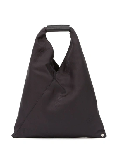 Shop Mm6 Maison Margiela Japanese Triangle Bag In Black