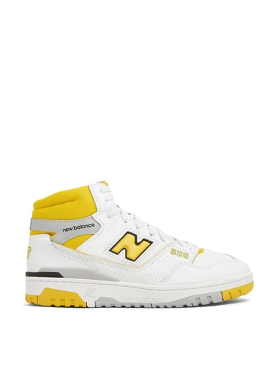 Shop New Balance Bb650 High-top Sneakers In White