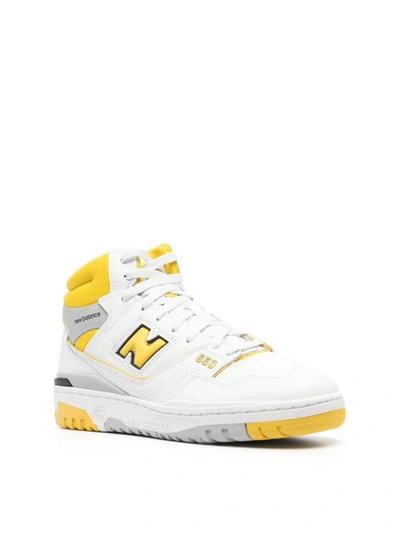 Shop New Balance Bb650 High-top Sneakers In White