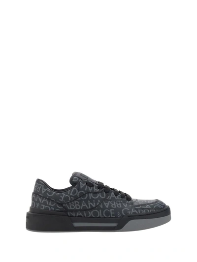 Shop Dolce & Gabbana Sneakers In Nero/grigio