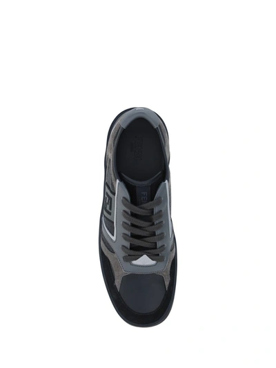 Shop Fendi Sneakers In Nero/grigio
