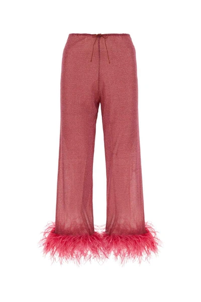 Shop Oseree Pants In Pink