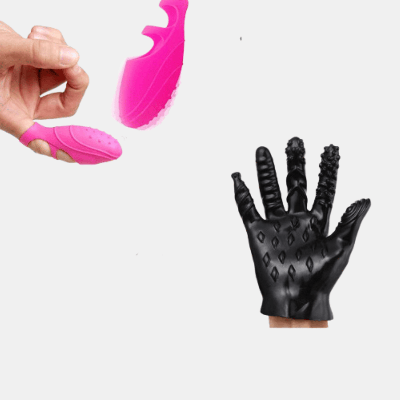 Shop Vigor Hand Gloves Making Fun For Big People Playtime & Bang Her Vibe With Frisky Finger Combo Pack