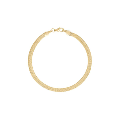 Shop Olivia Le Sahira Herringbone Bracelet In Gold