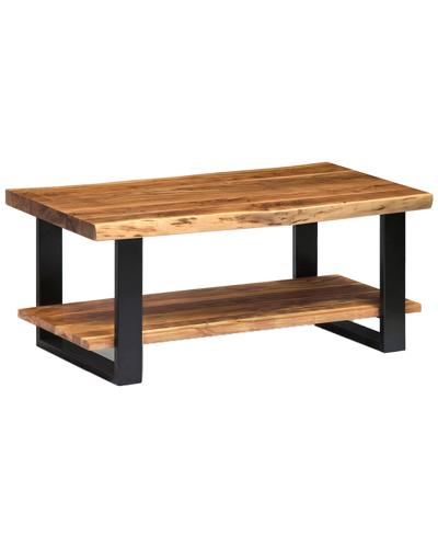 Shop Alaterre Alpine Natural Live Edge Wood Coffee Table