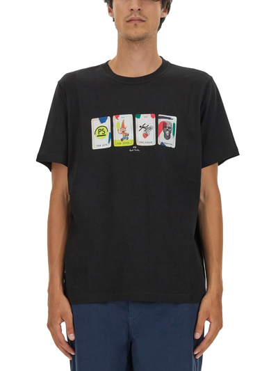 Shop Ps By Paul Smith Tarot T-shirt In Black