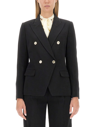 Shop Michael Michael Kors Double-breasted Jacket In Black