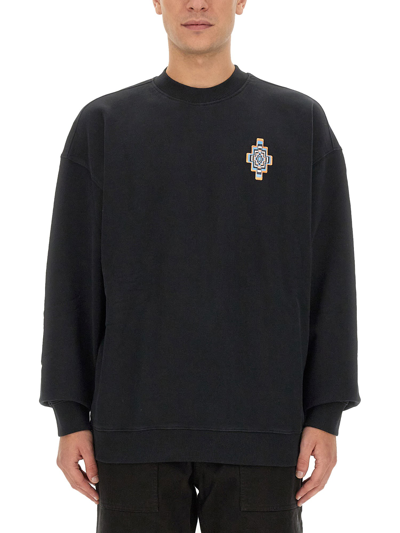 Marcelo Burlon County Of Milan Marcelo Burlon Optical Cross Sweatshirt In Black