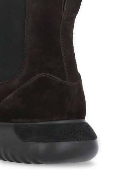 Shop Hogan H600 Chelsea Boots In Brown