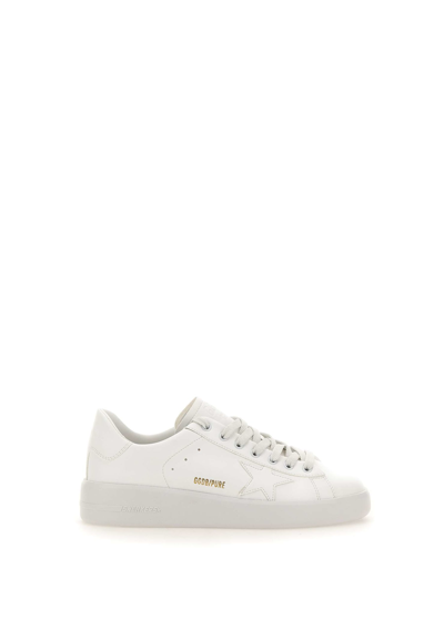 Shop Golden Goose Purestar Bio-based Leather Sneakers In White