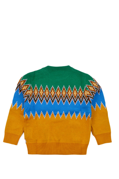 Shop Stella Mccartney Cotton Blend Sweater In Multicolor