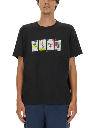 Shop Ps By Paul Smith Tarot T-shirt In Nero