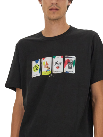 Shop Ps By Paul Smith Tarot T-shirt In Nero
