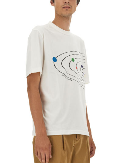 Shop Ps By Paul Smith Solar System T-shirt In Bianco