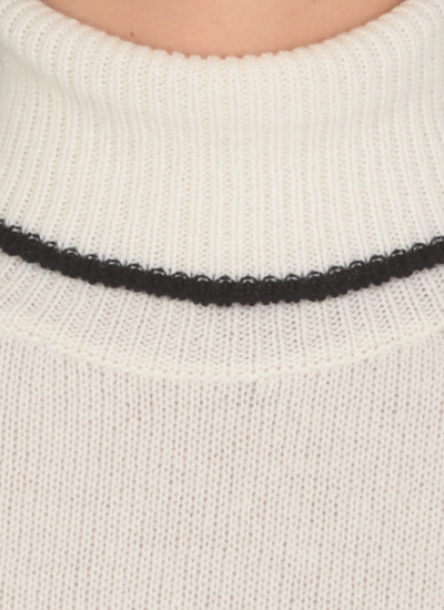 Shop Msgm Wool Sweater In White