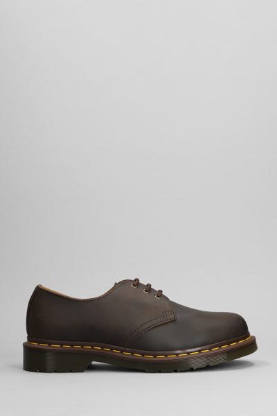 Shop Dr. Martens' 1461 Lace Up Shoes In Brown Leather