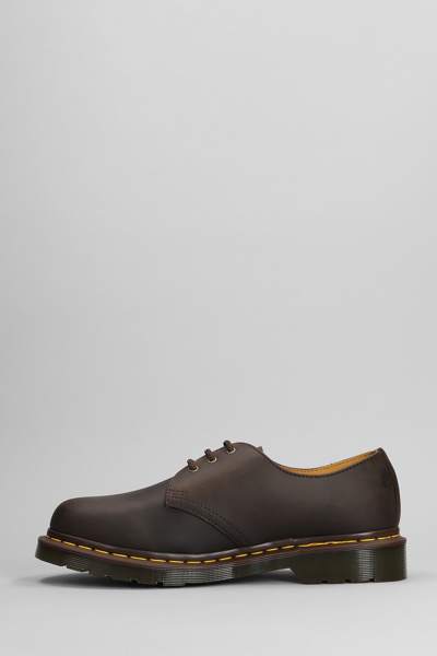 Shop Dr. Martens' 1461 Lace Up Shoes In Brown Leather