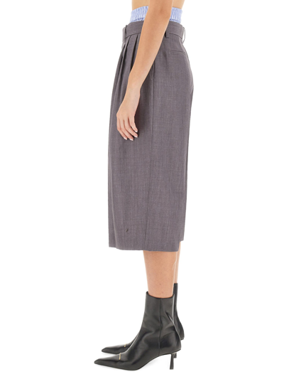 Shop Alexander Wang Tailored Culottes In Grigio