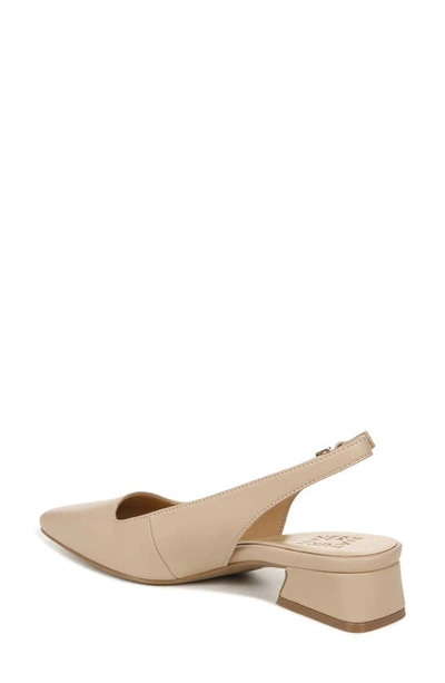 Naturalizer Ginger Snip Toe Dress Slingbacks In Beige Synthetic