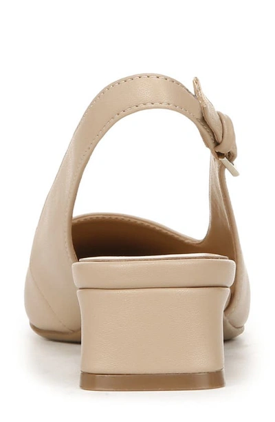 Naturalizer Ginger Snip Toe Dress Slingbacks In Beige Synthetic