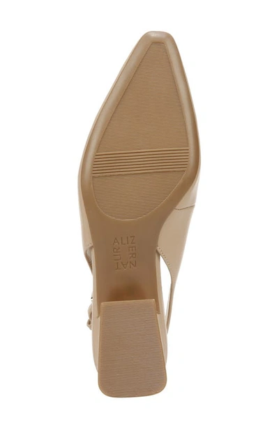 Naturalizer Ginger Snip Toe Dress Slingbacks In Beige Synthetic