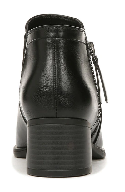 Naturalizer Karol Womens Faux Leather Side-zip Ankle Boots In Black Synthetic