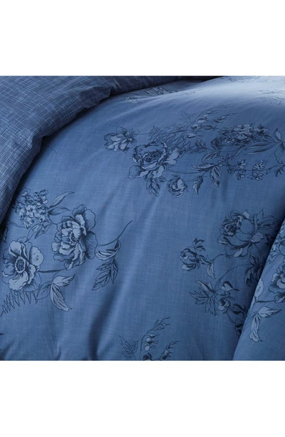 Southshore Fine Linens Luxury Premium Oversized Reversible Harmony Collection Duvet Cover 3-piece Set In Harmony Blue