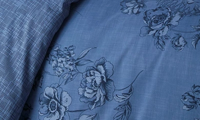 Southshore Fine Linens Luxury Premium Oversized Reversible Harmony Collection Duvet Cover 3-piece Set In Harmony Blue
