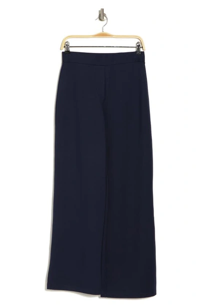 Shop By Design Kim Wide Leg Pull-on Pants In Navy Blazer