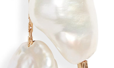Shop Set & Stones Elliatt Freshwater Pearl Lariat Necklace In Gold