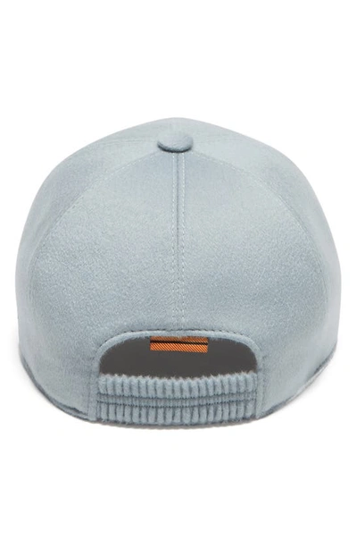 Shop Zegna Oasi Cashmere Baseball Cap In Glacier Blue