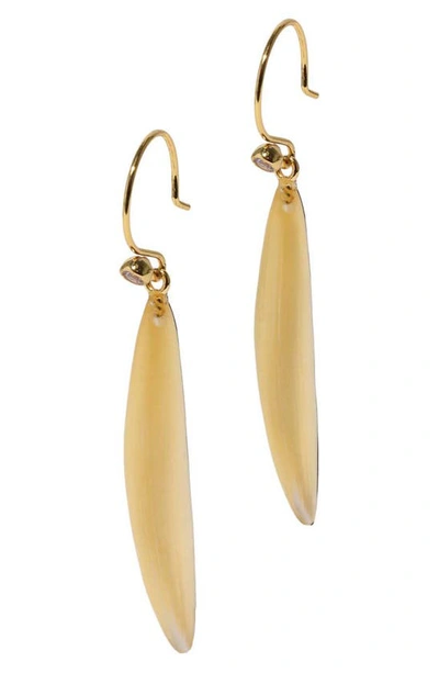 Shop Alexis Bittar Lucite® Sliver Drop Earrings In Gold