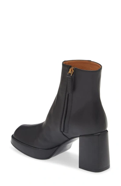 Tod's Platform Block Heel Booties In Black