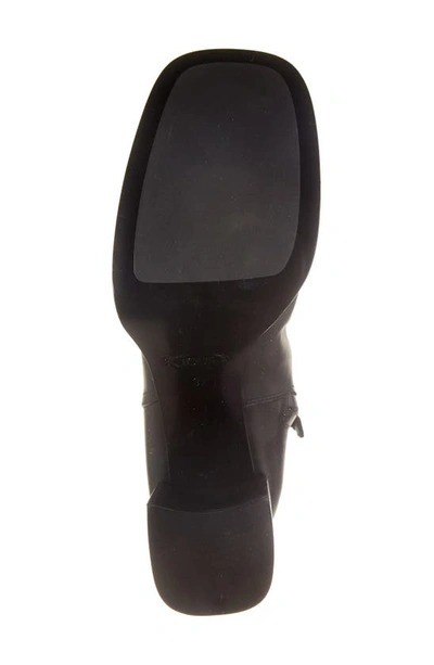 Tod's Platform Block Heel Booties In Black