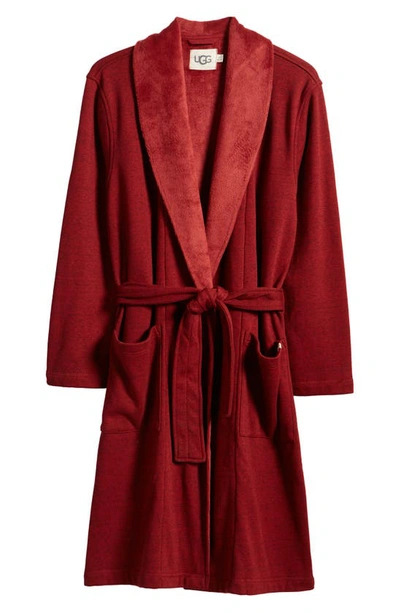 Shop Ugg Robinson Robe In Dark Cherry Heather