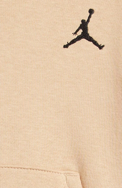 Shop Jordan Essentials Cotton Blend Fleece Hoodie & Joggers Set In Hemp
