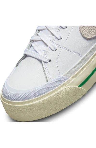 Shop Nike Court Legacy Lift Platform Sneaker In White/ Coconut Milk