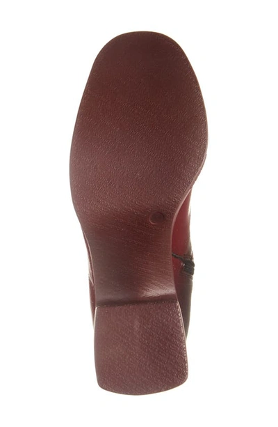 Wonders Platform Bootie In Burgundy Patent