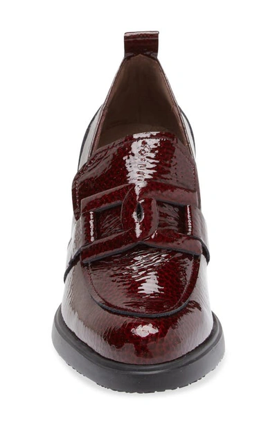 Shop Wonders Loafer Pump In Burgundy Patent Leather